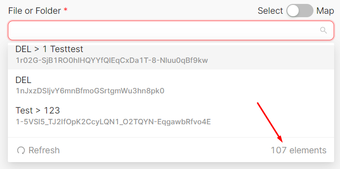Загруженные элементы