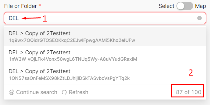 Ввод поиска