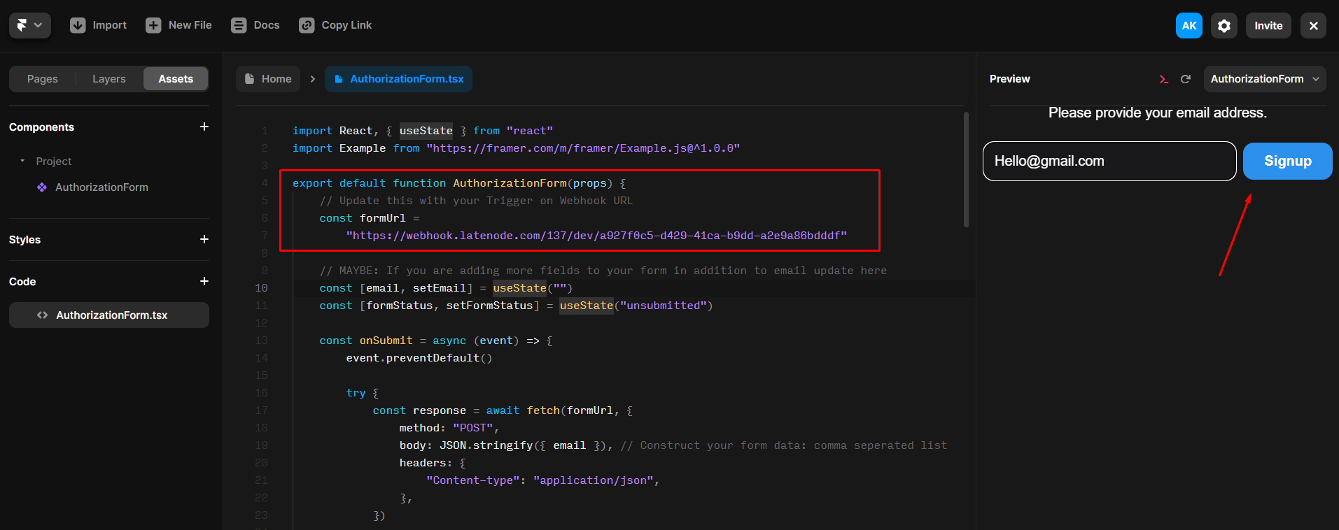 Тестовый email