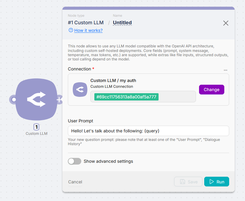 Сохранённое подключение