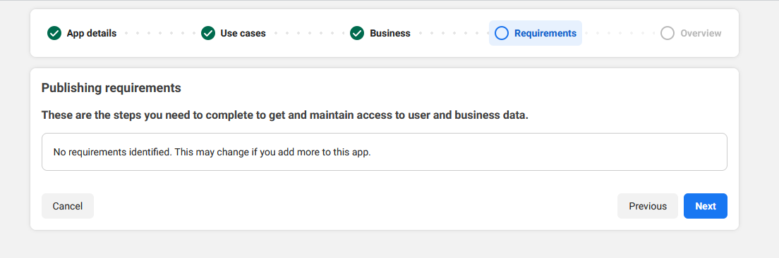 Meta for Developers — шаг 5