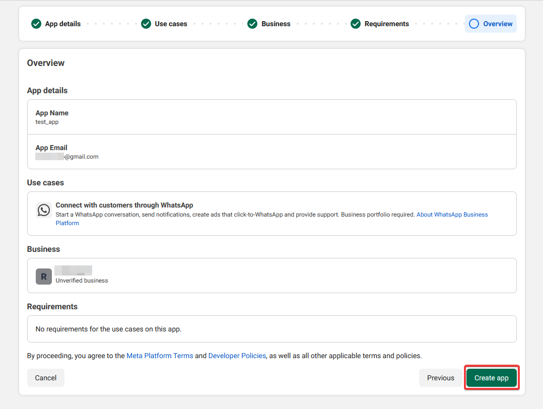 Meta for Developers — шаг 6