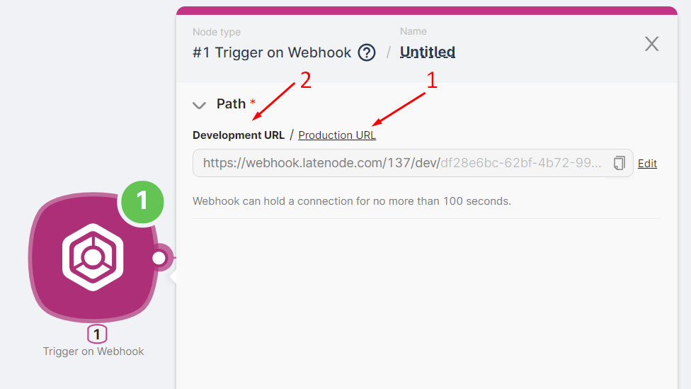 URL Production и Development