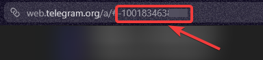 Подсказка по URL в веб Telegram